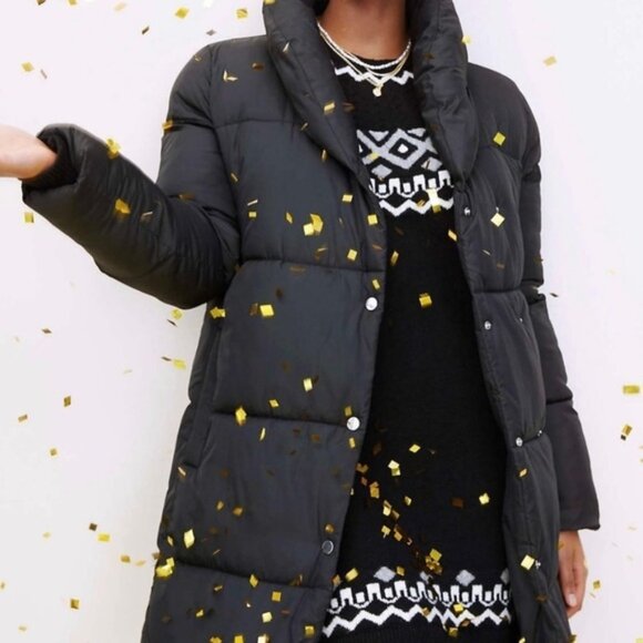 NWT LOFT Puffer Coat in WHITE - Picture 2 of 5